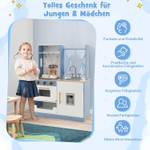 Kinderküche FB32378NX Blau - Holzwerkstoff - 29 x 95 x 70 cm