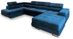 Ecksofa CASONE L-S Blau - Ecke davorstehend links