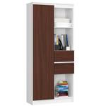 Mehrzweckschrank R15 1T 2S CLP Wenge Dekor - Weiß