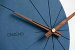 Horloge murale design THE BLUE NIGHT. Bleu - Bois manufacturé - Métal - 58 x 55 x 1 cm