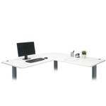 Tischplatte D40 für Eck-Schreibtisch Reinweiß - Weiß