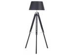 Stehlampen MADEIRA Schwarz - Silber - Massivholz - 68 x 143 x 68 cm