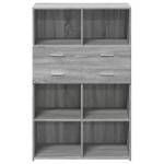 Highboard DE1484 Grau - Holzwerkstoff - 43 x 124 x 80 cm