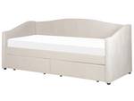 Einzelbett VITTEL Beige - Creme