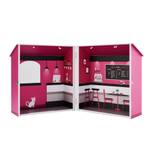 Puppenhaus TD-12953A Pink - Holzwerkstoff - 30 x 40 x 30 cm