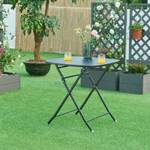 Table de jardin pliante Sande Noir - 70 x 70 cm