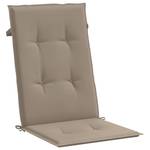 Coussin de chaise (lot de 4) 3005563-2 Gris - Textile - 50 x 3 x 120 cm