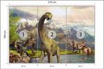 Fototapete DINOSAURIER Landschaft 3D 270 x 180 x 180 cm