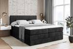 Boxspringbett IDRIKO KING Schwarz - Breite: 200 cm