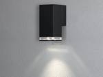 LED Außenwandleuchte Schwarz Höhe 16,5cm Schwarz