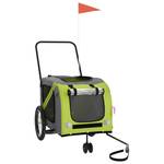 Remorque vélo pour chien 3028771-2 Vert - 68 x 72 x 134 cm