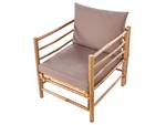 Chaise de jardin CERRETO Beige - Chêne clair - Taupe - 63 x 68 cm