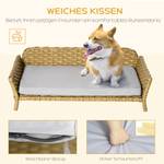 Rattan Hundesofa D04-218YL Metall - 53 x 25 x 84 cm