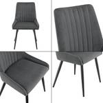 Lot de 2 Chaises Alford Salle à Manger Gris - Textile - 52 x 83 x 59 cm