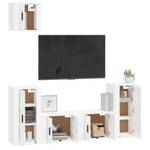 TV-Schrank 5er Set D967 Weiß - Holz teilmassiv - 35 x 40 x 57 cm