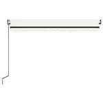 Auvent rétractable 3007206-1 Crème - Profondeur : 450 cm