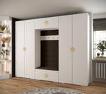 Garderobe Inova 4 Z9 Braun - Gold - Weiß - Gold