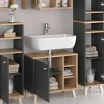 Mobilier de salle de bains Senyo Anthracite - Imitation chêne truffier de sonoma