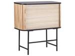 Buffet CARNEY Noir - Marron - Bois massif - 80 x 87 x 40 cm