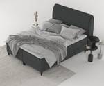 Premium Boxspringbett Lunaro Graphit - Breite: 191 cm