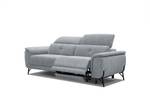 Sofa Avena (3-Sitzer mit Relax R) Silber / Grau - Silbergrau