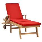 Chaise longue Rouge - Nombre de pièces dans le lot : 1