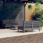 5-tlg. Garten-Lounge-Set mit Anthrazit Grau