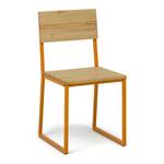Lot de 2 chaises Oxford 40x40x86cm AM-NA Jaune - Bois massif - Bois/Imitation - 40 x 86 x 40 cm