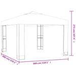 Pavillon 3001598 Anthrazit - Tiefe: 300 cm