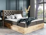 Boxspringbett Wood 3 Braun - Breite: 190 cm