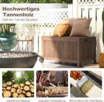 Terrassenbox SF6319ORDE Braun - Holzwerkstoff - 59 x 59 x 16 cm