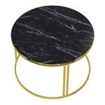 Table basse Aulum ronde Noir