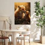 Leinwandbild Fox Love 100 x 150 cm