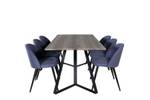 Essgruppe Marina 20 (7-teilig) Blau - Massivholz - 90 x 75 x 180 cm