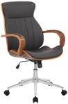 Chaise de bureau Melilla Marron - Imitation noyer