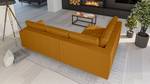 Ecksofa Amber Gelb - Massivholz - Textil - Holzart/Dekor - Holz teilmassiv - 231 x 81 x 161 cm