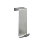 Lot de 4 patères de porte acier inox Argenté - Métal - 3 x 7 x 5 cm