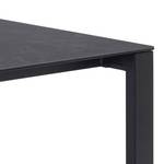 Table à manger Brentford Noir - Textile - 200 x 75 x 90 cm