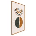 Tableau mural encadré arc en ciel 65x97 Beige - Bois manufacturé - 65 x 97 x 3 cm