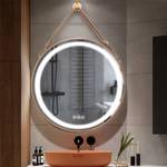 Miroir LED Novus Doré - 60 x 60 cm