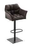 Tabouret de bar Damaso Marron - Noir