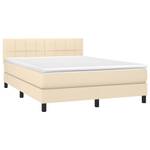 Boxspringbett 3017265-11 Creme - 144 x 193 cm