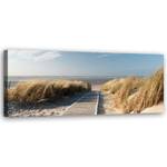 KUNSTDRUCK Beach with Coastal Grasses 3 90 x 30 cm