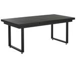 Table extensible VALCANETTO Noir - Métal - 90 x 84 x 180 cm