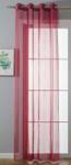 Gardine Ösen Transparent Voile Bordeaux - Höhe: 225 cm