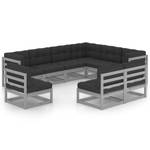 Garten-Lounge-Set (9-teilig) 3009829-2 Anthrazit - Grau