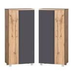 Badmöbel Set VASTO-GREY (4-tlg.) Braun - Holzwerkstoff - 105 x 200 x 47 cm