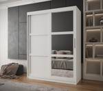 ARMOIRE À PORTES COULISSANTES MIROR Largeur : 150 cm - Argenté