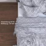 Bettbezug Kissenbezug Bettwäsche Weiß - Textil - 135 x 1 x 200 cm