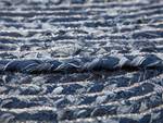 Teppich BULUCA Blau - Naturfaser - 140 x 140 x 140 cm